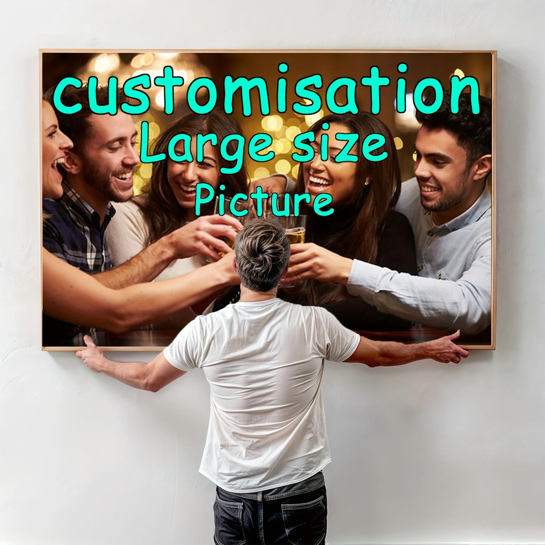 Custom Large Photo Poster- Personalized Family Weddings, Birthdays