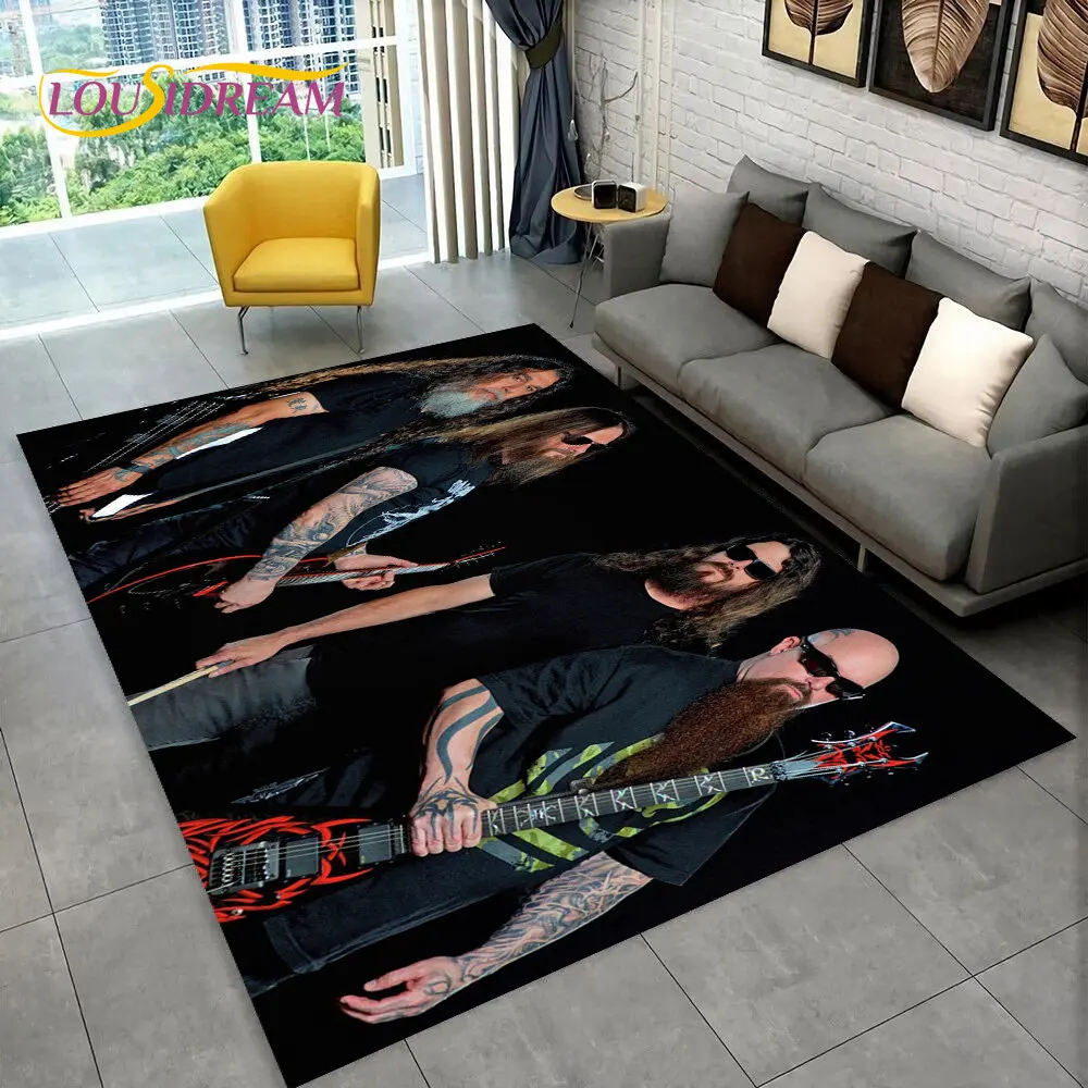 Slayer Heavy Metal Band  Music Area Rug,Carpet Rug for Home Living Room Bedroom Sofa Doormat Decor,kids play Non-slip Floor Mat