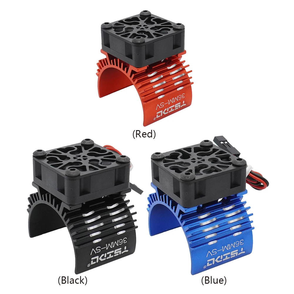 36MM-SV 540 550 3650 3660 3665 Motor Heatsink Cooling Fan RC Motor Fan for HPI HSP Axial Redcat 1/10 1/12 1/8 RC Car