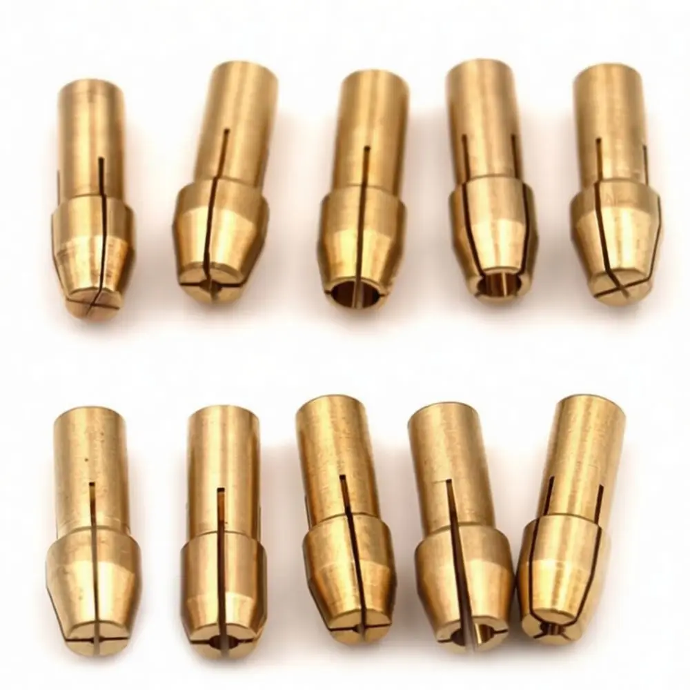 Precision Brass Collet Set For Electric Rotary Tool Grinder Chuck Adapter Small Shaft Clamping Replacement Accessory Bits