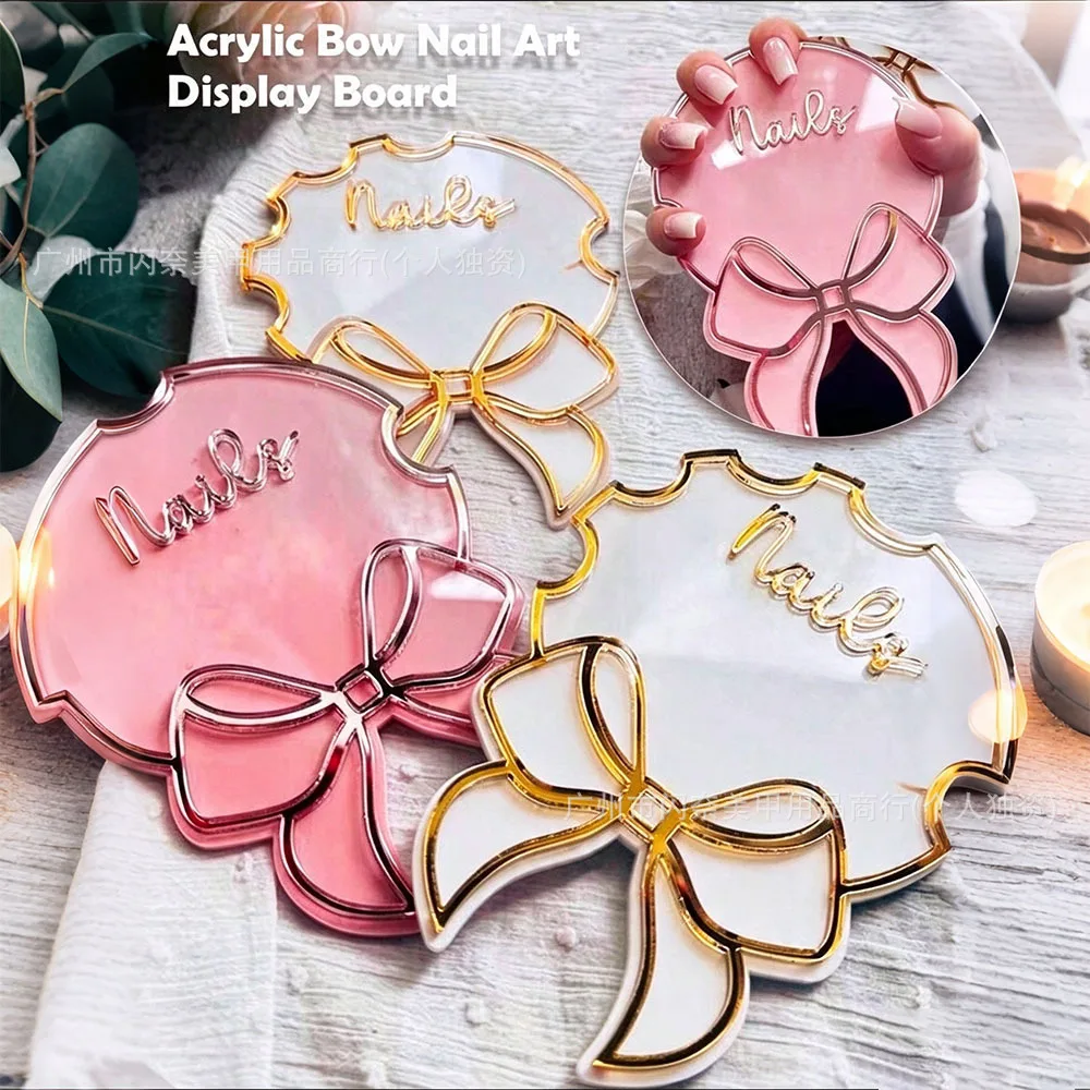 Nail Art Photography Props: Pink Bow—Perfect for Instagram-style backdrops and props for staged photos  Photography Decorations