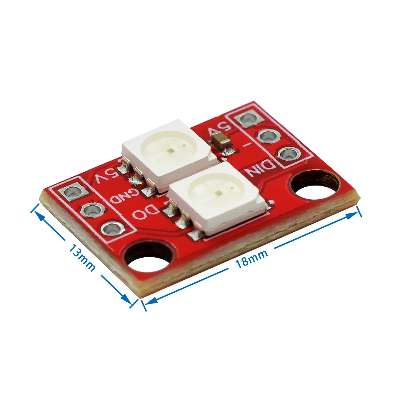 Module d'éclairage polychrome à LED, 2 bits, WS2812, 5050 RVB, SCM, SMT32, ARM, 2 pièces