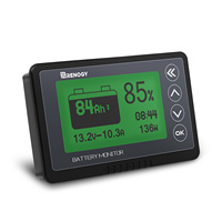 Renogy 500A Battery Monitor with Shunt, High and Low Voltage Programmable Alarm, Range 10V-120V up to 500A, 20ft Shielded Cable