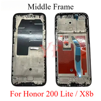 Best Quality Middle Frame For Huawei Honor X8b / 200 Lite LCD Front Frame Housing Bezel With Side Button  Repair Parts