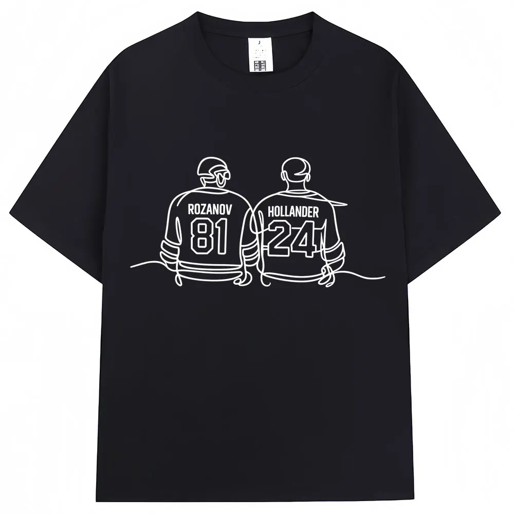 Heated Rivalry Shane Hollander‌ Ilya Rozanov T Shirts Men Women Fashion Y2k Popular T Shirt Cotton Oversized T-Shirts Fans Gifts