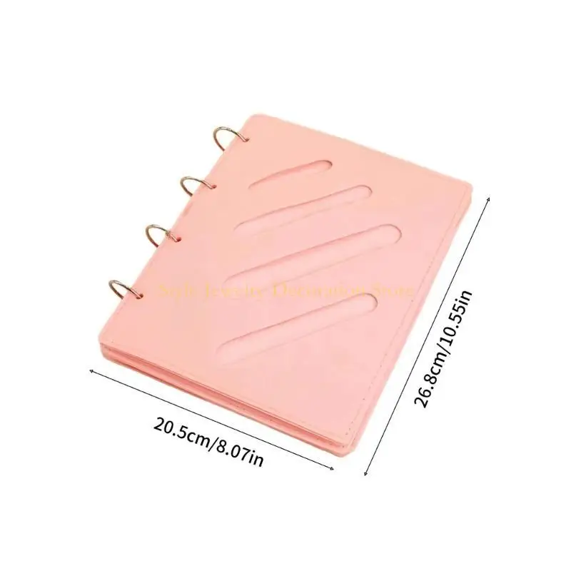 Organizzatori display per accessori per capelli per bambini D46E Organizzatori a clip portatili pieghevoli con texture per