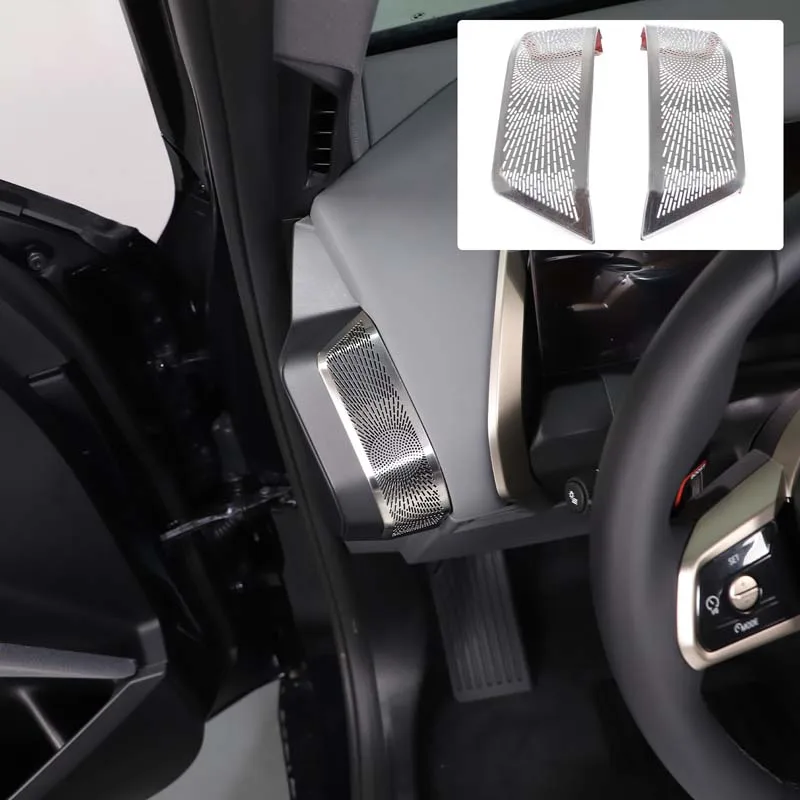 

For BMW X3 G45 2025+ central control side air outlet dust cover Protective cover Auto parts Stainless steel Silver 2pcs