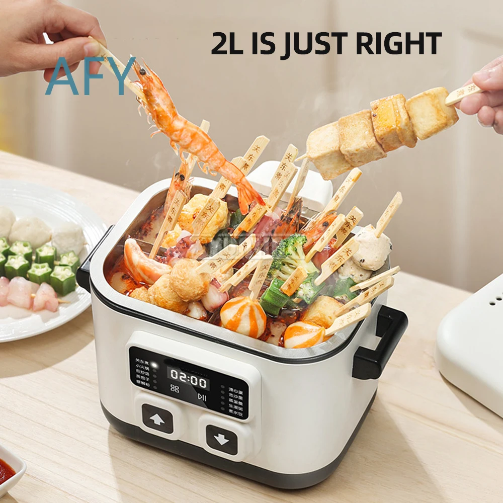 Electric Hot Pot for Home Cooking with Lift Separation Split Design Multifunctional Multi-Cooker Kitchen Appliance for