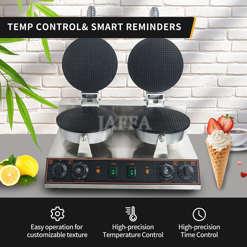 New Arrival Commercial Waffle Maker /electric Snack Food Waffle Making Machine /Double Heads Waffle Maker With Cheap Price
