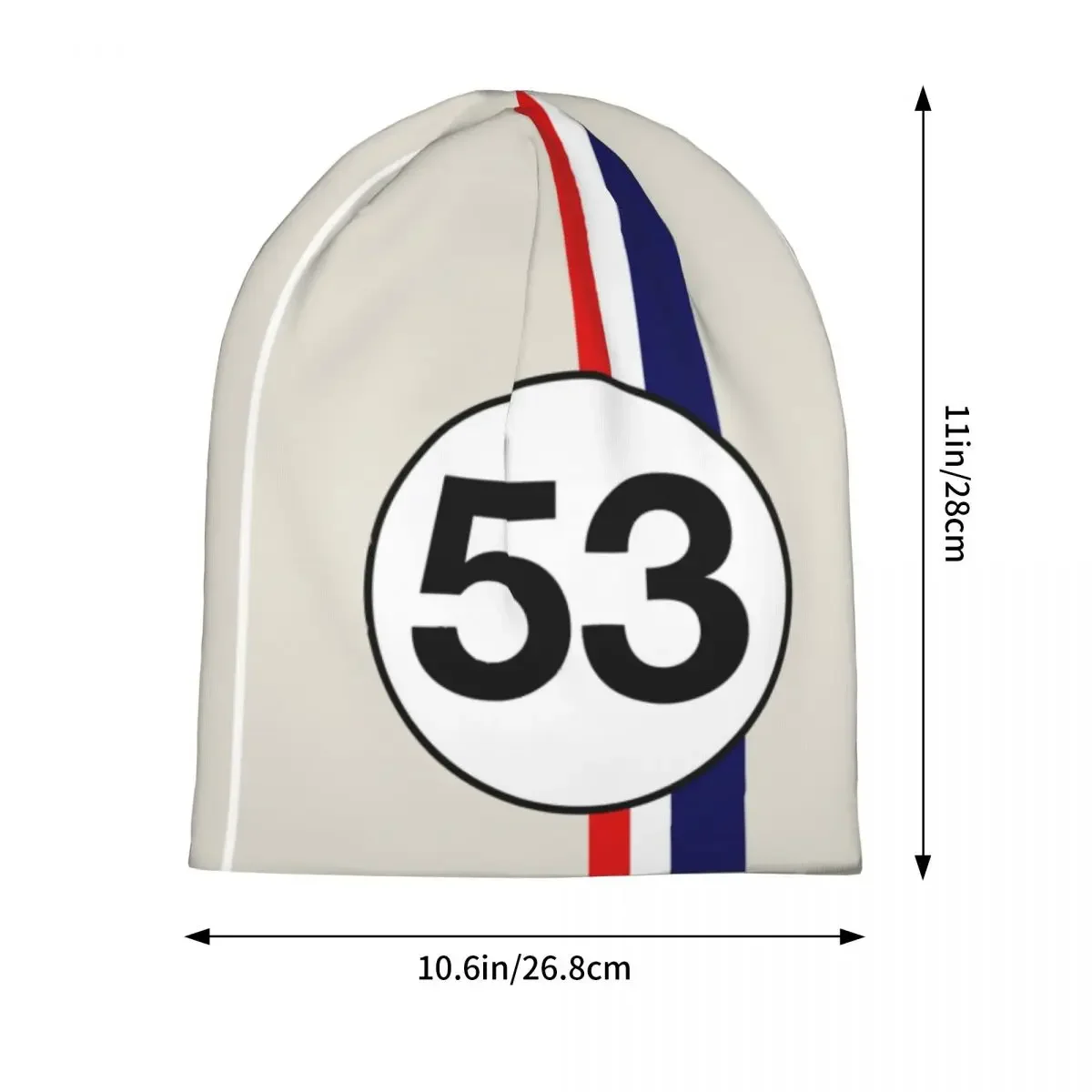 هيربي 53 سباق السيارات قبعات صغيرة سباق السيارات بونيه القبعات الرجال النساء الشارع في الهواء الطلق متماسكة قبعة موضة قبعة صوفية دافئة #2