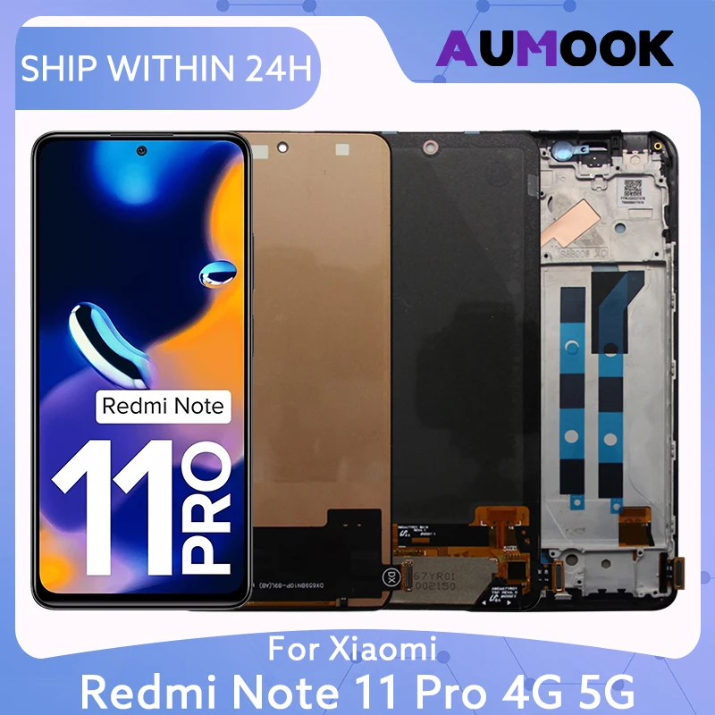 LCD Display Screen For Xiaomi Redmi Note 11 Pro 4G 5G Touch Screen Digitizer Assembly 2201116TG 2201116TI 21091116I 2201116SG