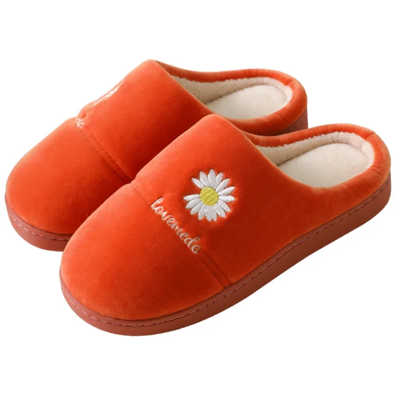 Men's Plush Slippers, Winter Indoor Outdoor House Shoes, Non-Slip Warm Fleece Lined, Thick Soft Sole , Simple Solid Color