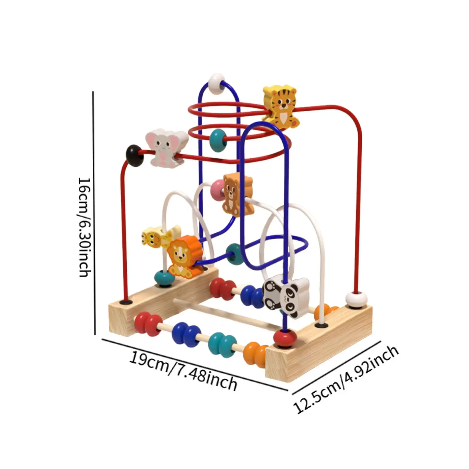 Jouet labyrinthe de perles en bois, Coordination œil-main, motricité, forme et couleur, développement de perles, comptage coloré pour garçons et filles