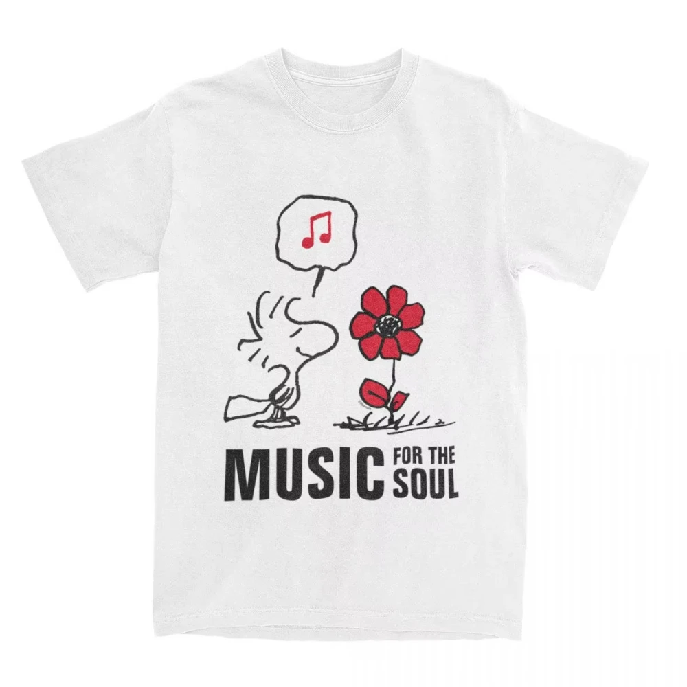 Camisetas MINISO Peanuts Woodstock con olor a flores, camiseta Vintage de algodón para hombres y mujeres, ropa de manga corta para hombres y adultos