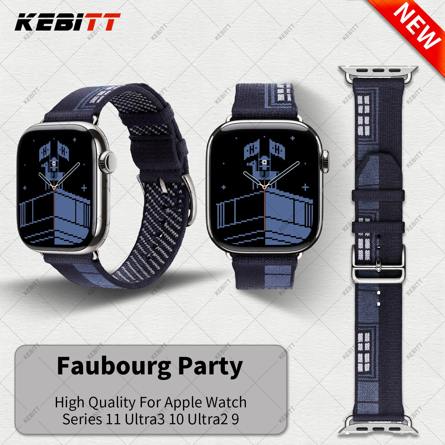 جديد Kebitt 2025 جولة واحدة Iwatch العصابات لساعة أبل الترا 3 2 سلسلة 11 10 9 8 7 6 5 حزام الغوص 46 مللي متر 45 49 مللي متر