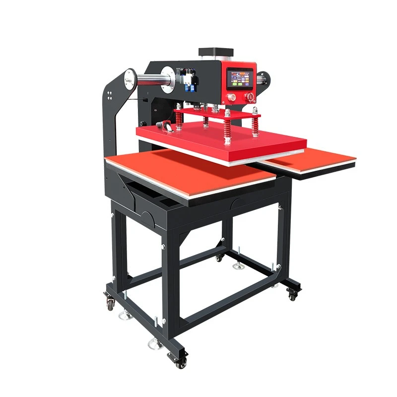 Air pressure automatic pneumatic heat transfer machine, double station set of ready-to-wear clothing