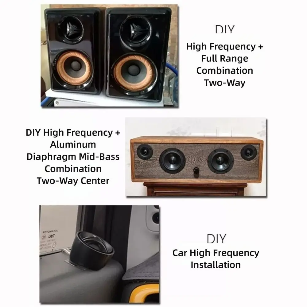 Picture 5: 2PCS/ Set New Round Audio Speaker 52MM 4 Ohm/8 Ohm Silk Membrane 10W-20W Bluetooth Hifi Loudspeaker