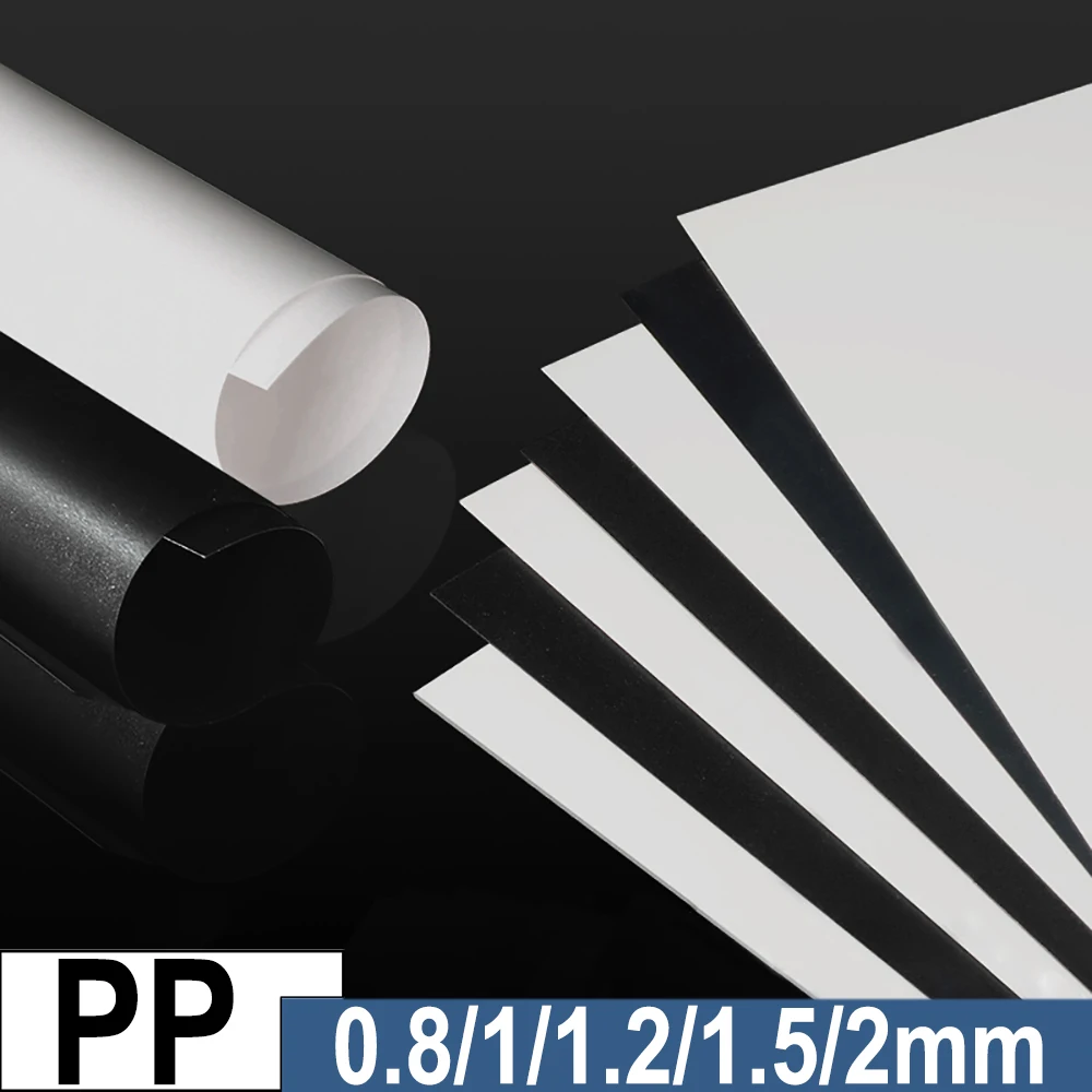 

Thickness 0.8/1/1.5/2mm Premium Black Textured PP Plastic Sheet for Premium Packaging, Display Stands, Models