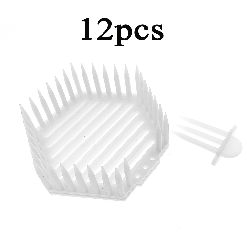 

12PCS Beekeeping Plastic New Queen Introduction Capture Press Push In Insert Into Comb Inspection Cage For Italian Bees Tools