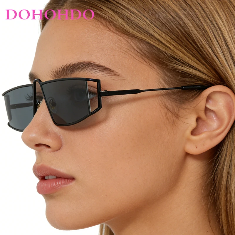 

Vintage Metal Punk Hollow Out Sunglass Men Luxury Brand Designer Women Sunglasses Outdoor Fishing Driving Shades Unisex UV400