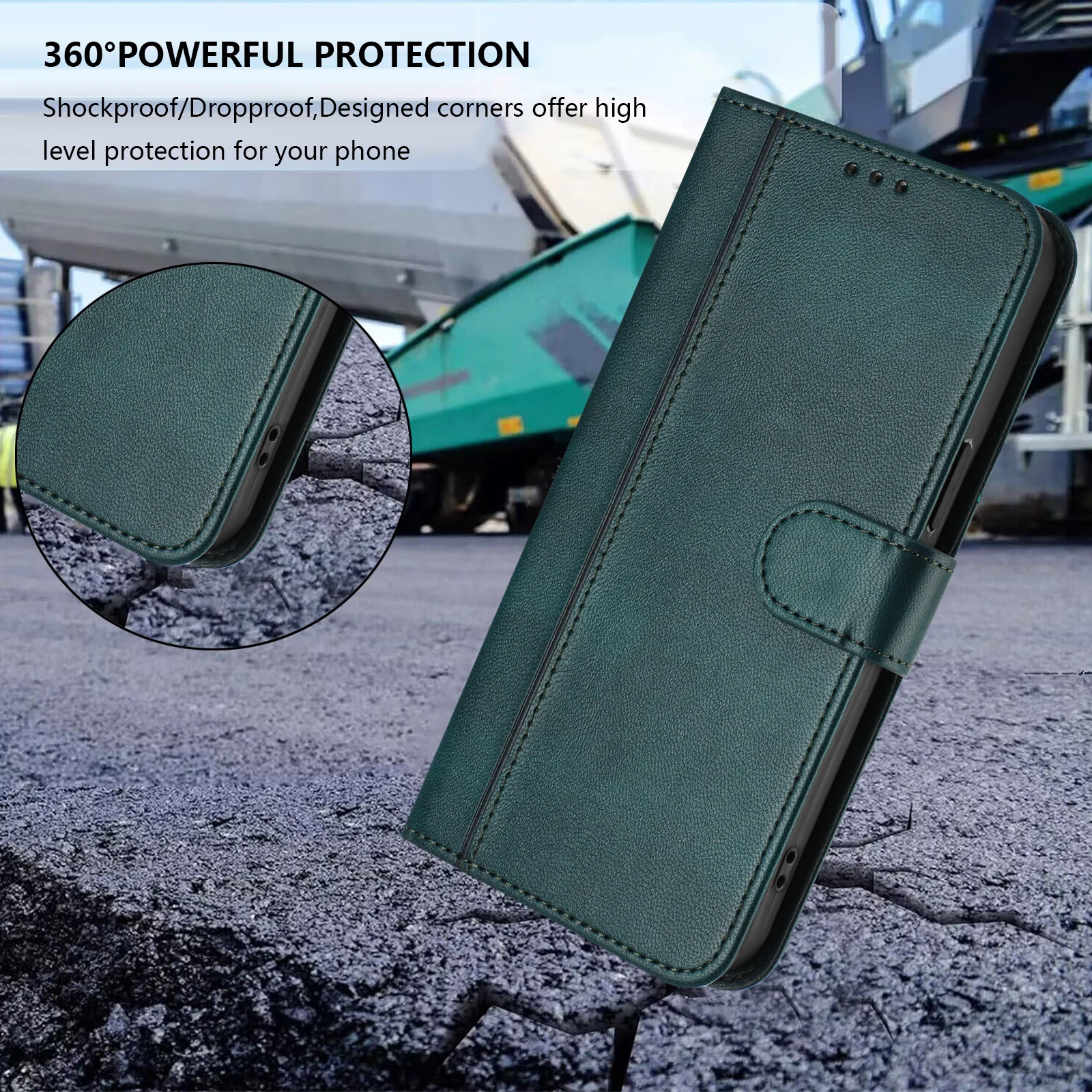 حافظة لهاتف Funda iPhone 16 16E 15 Plus حافظة لهاتف آيفون 16 15 14 13 12 11 Pro Max 7 8 SE حافظة خلفية قابلة للطي كابا