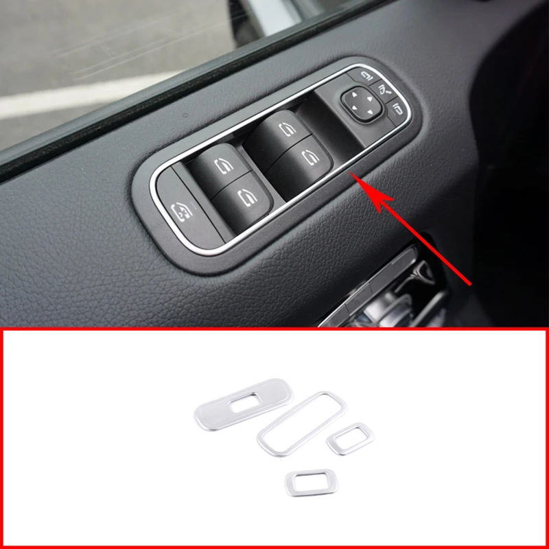 For Mercedes Benz G wagon G Class W463 G350 G400 G500 G55 G63 G65 G800 Car Interior ABS Window Lift Button Frame Cover Trim