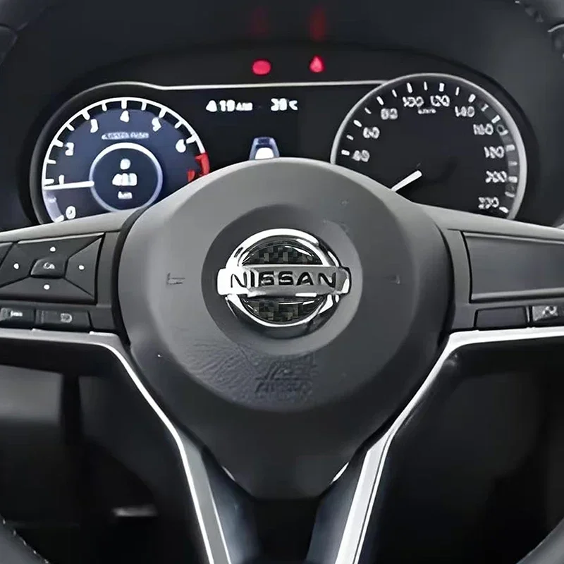 For Nissan Livina Sentra Juke Note Navara Pathfinder Leaf Murano Qashqai Sylphy Epoxy Sticker Car Steering Wheel Modified Emblem