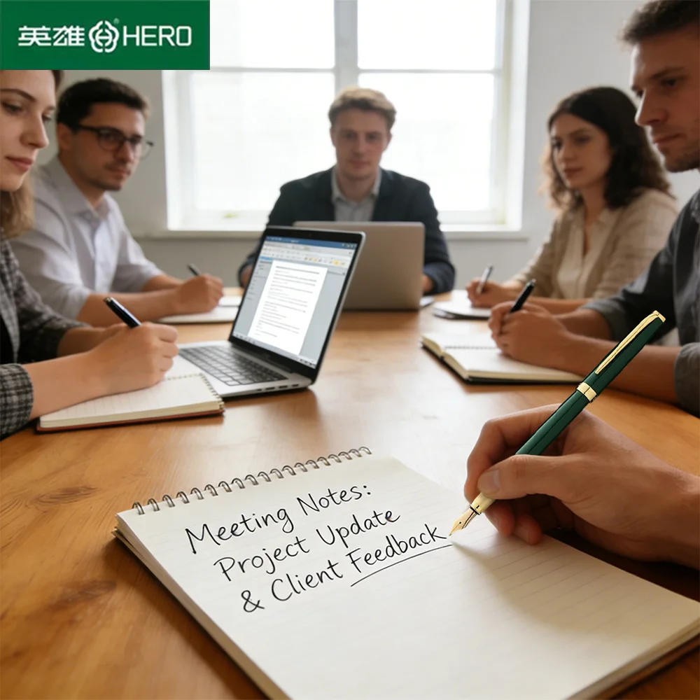 

Hero P108 Student Fountain Pen Colorful Iridium Gold Nib 0.5mm Fine Tip for Kids Writing Practice High Value School Supplies