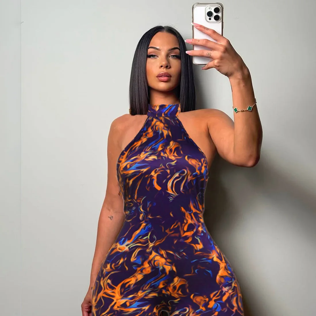 

Summer Halter Romper Hipster Backless Sexy Leopard Print Women Bandage Fashion Sleeveless Female Clubwear Tight Stretch Playsuit