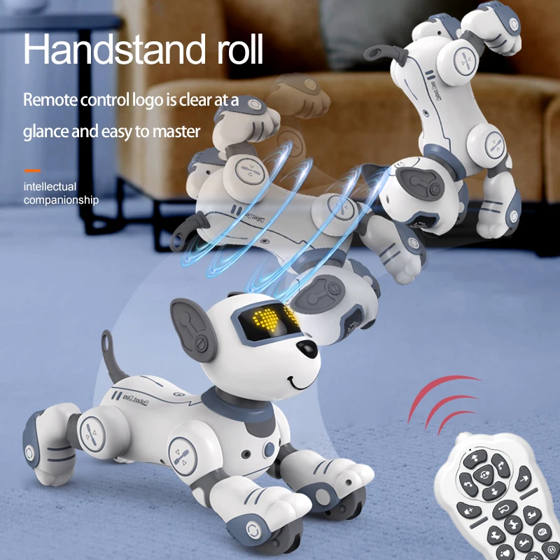 2.4G Wireless Remote Control Intelligent Robot Dog Multi-Function Programmable Stunt Remote Control Dog Electronic Pet Animals