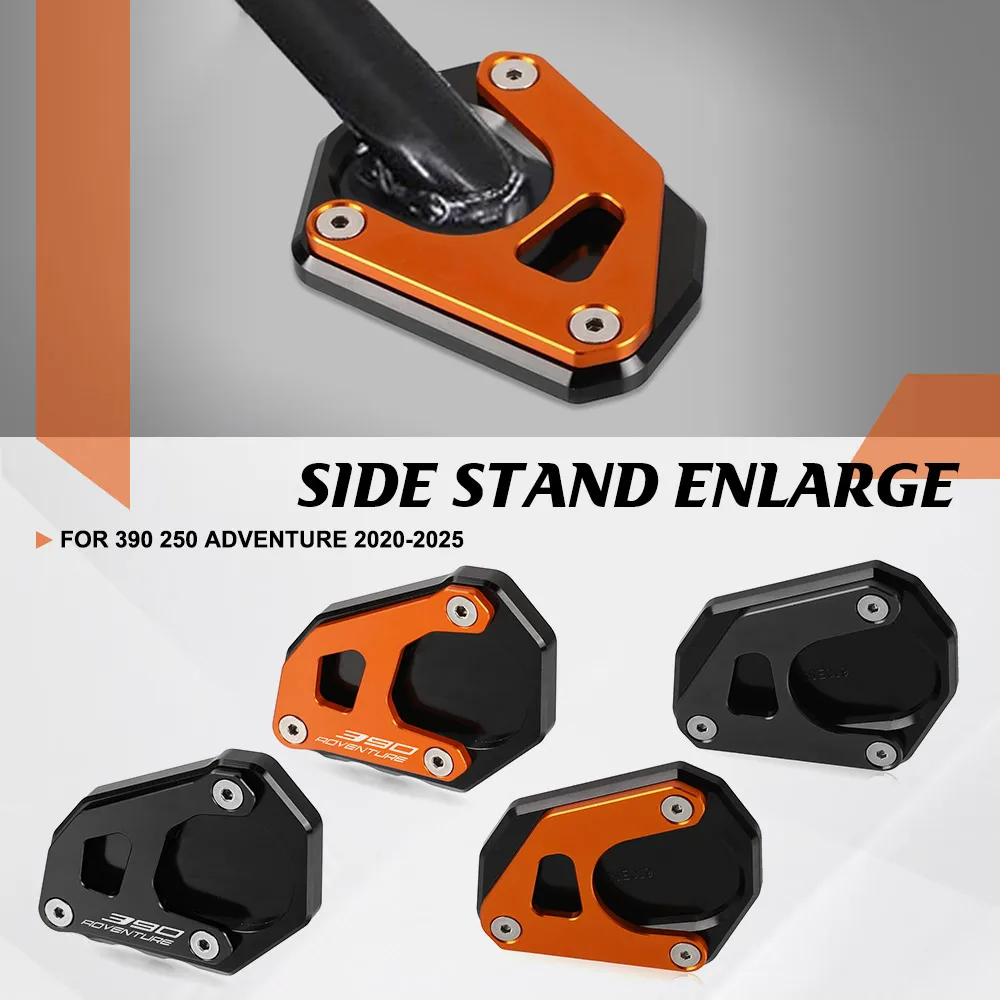 

Motorcycle CNC Kickstand Foot Side Stand Extension Pad Support Plate FOR 390 250 ADVENTURE 2020-2021 2022 2023 2024 2025