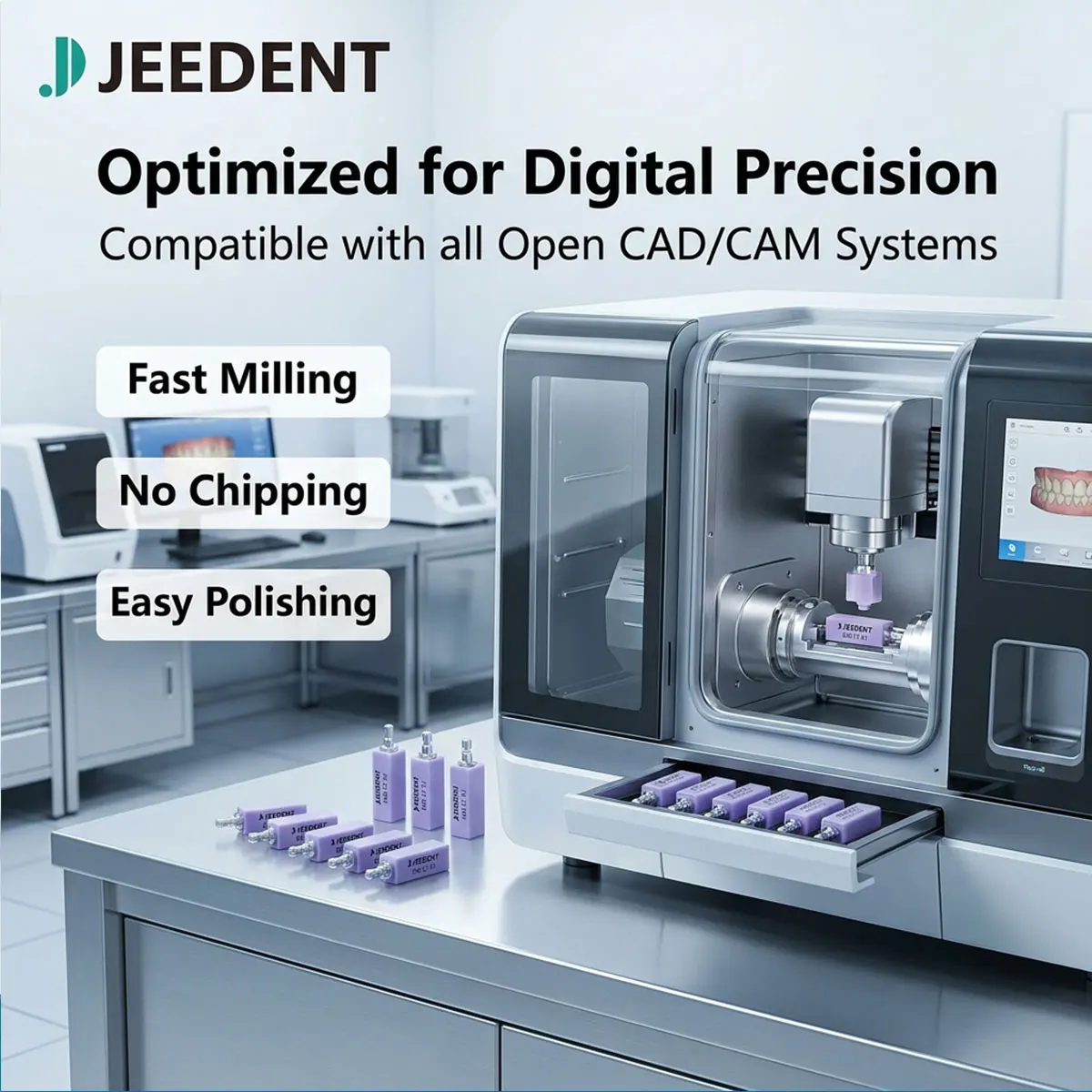 Dental C14/B40 Lithium Disilicate Blocks HT LT Glass Ceramic Material for Sirona Cerec CAD/CAM Milling Dental Lab Supplies view 6
