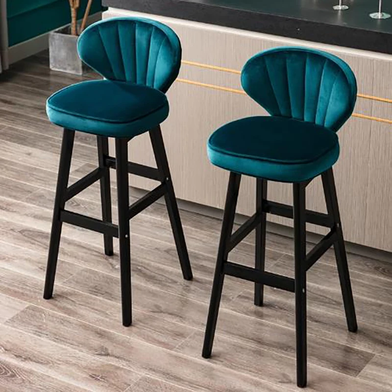 Ergonomic Minimalist Bar Stool Nordic Portable Comfortable European Chair Retro Modern Sillas Para Barra De Cocina Bar Furniture