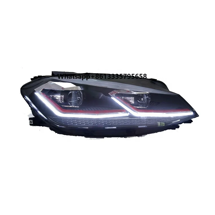 

Dynamic Turn Signal Touring Assembly High Beam DRL LED Lamp Headlights for VW Golf 7 VII MK7 7.5 2014-2018