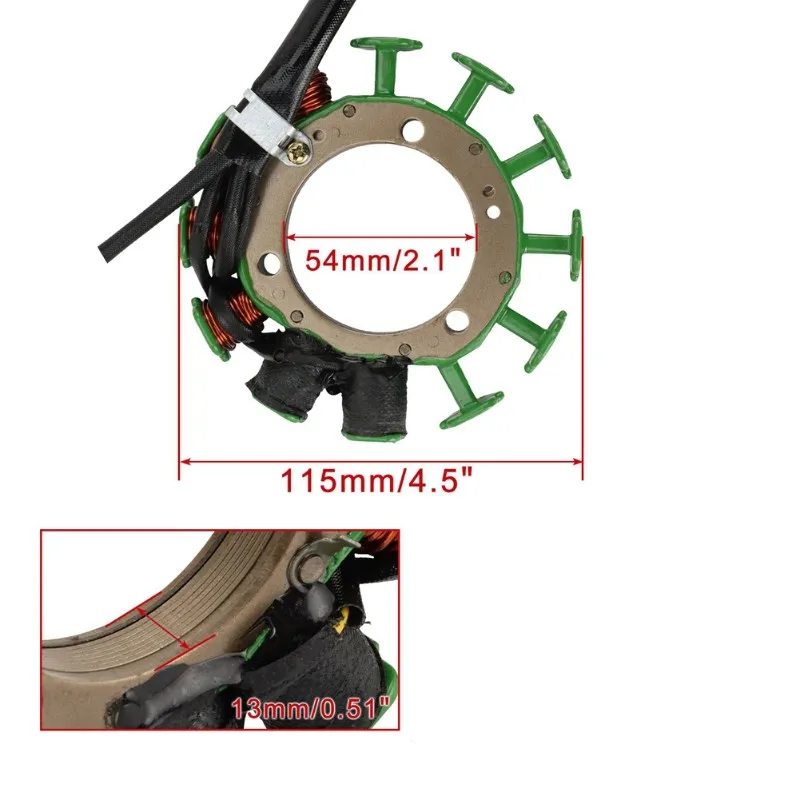

Для Honda XR400R 1996-2004 и XR650R 2000-2007 Совместимость 31120-KCY-671 Катушка статора мотоцикла Аксессуар для мотоцикла