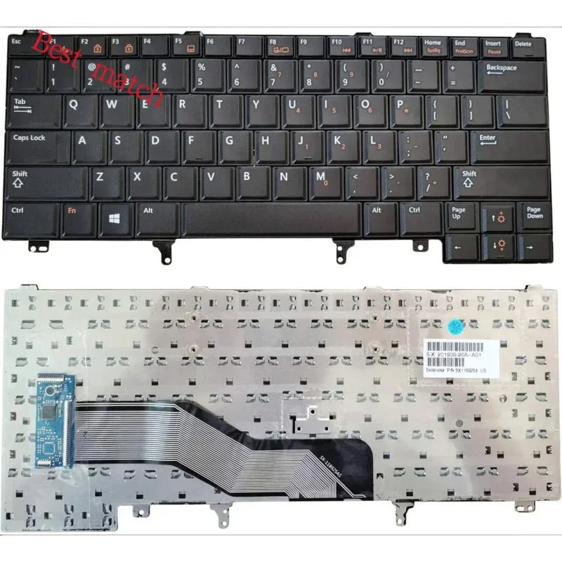 Replacement Keyboard Backlit With Pointer for Dell Latitude E5430 E6230 E6330 E6430 ATG E6320 E6420 E5420 E6430s Series