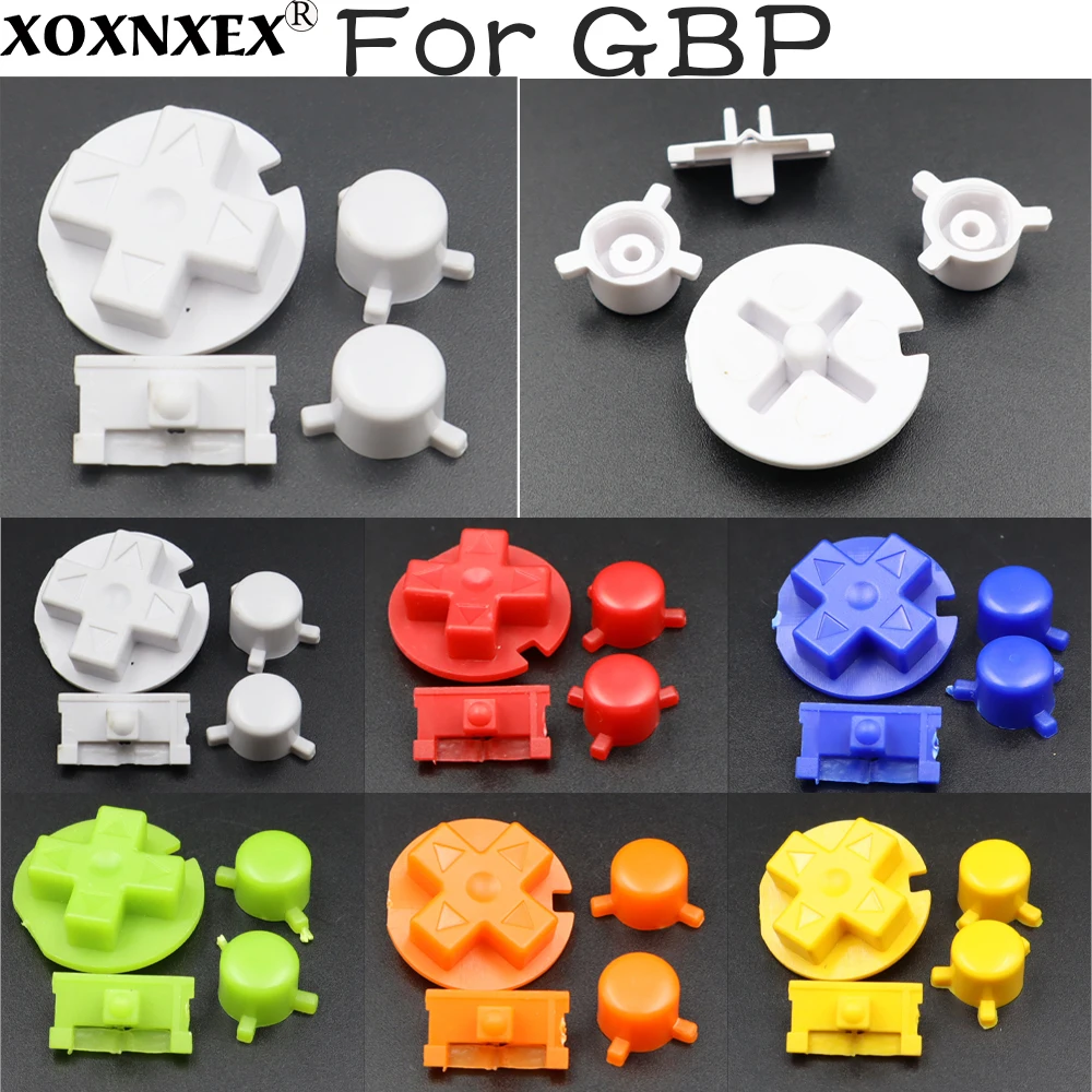 1 conjunto para botões de substituição coloridos conjunto substituição para game boy gbp console ligar/desligar botão a b botões d almofadas substituir