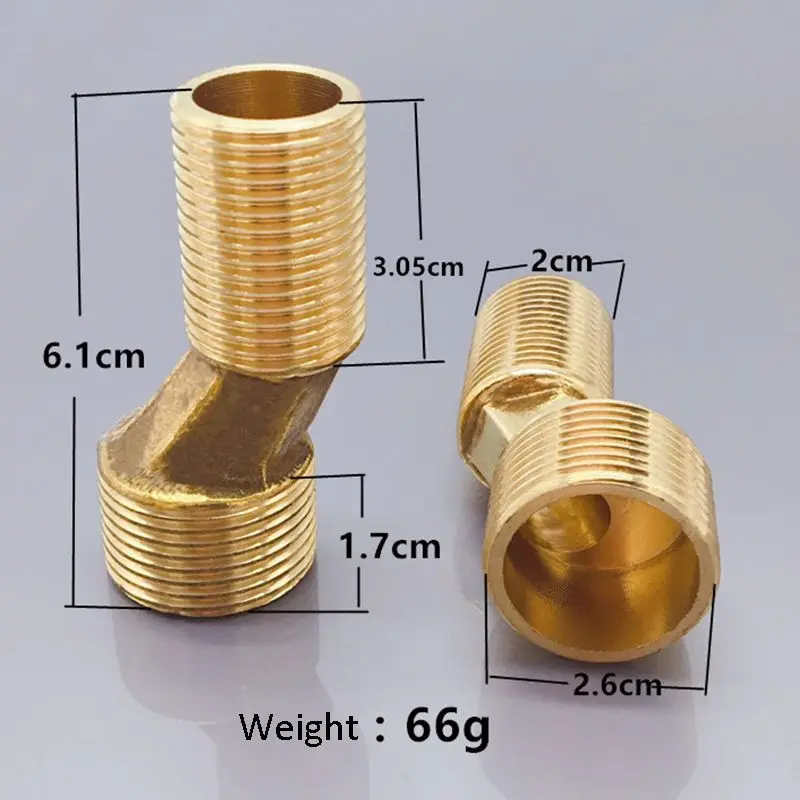 Shower Faucet Accessories Shower Longer Curved Feet Bent Eccentric Screw Angle Joint Faucet Extension Pipe Fittings Angle Valve