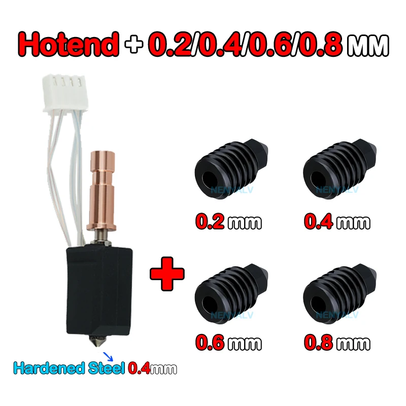 Für Anycubic Kobra S1 Hotend Keramik Neues Upgrade Hotend für Kobra S1 Combo Head S1C 3D-Drucker 24V 48W 200K Schnelle Erwärmung 300 ℃