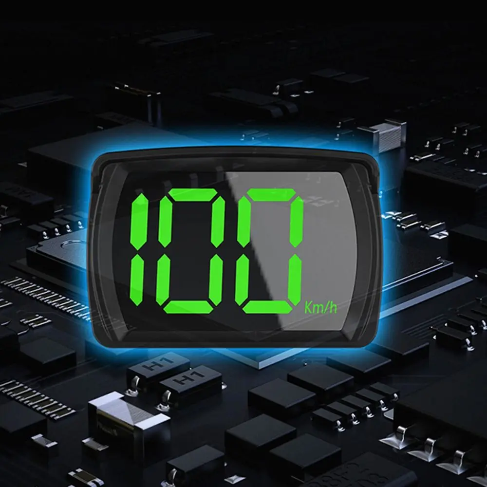 Plug&Play GPS Car Digital Speedometer Universal KMH/MPH HUD Car Head Up Display Portable Plastic Vehicle Speed Meter Speed Meter