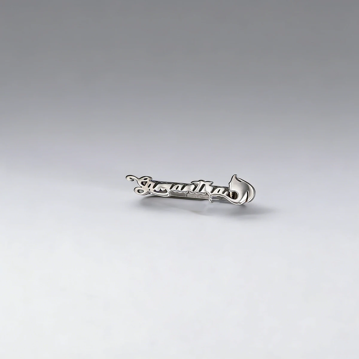 Gentle Cat Samantha Watch Strap Charm 20mm 22mm Gold Cursive Custom Name Charm Romantic Creative Gift for Bestie Girlfriend - view 5