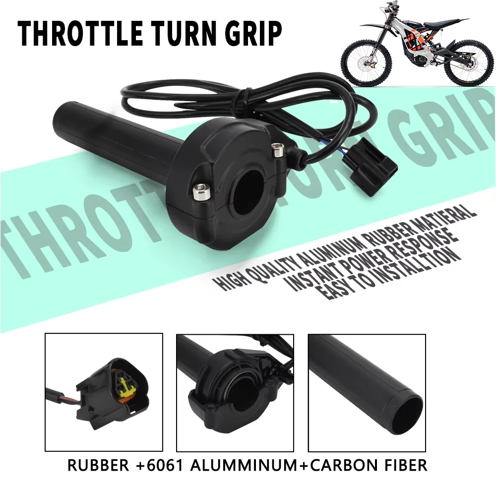 Motorcycles Parts Throttle Turn Grip Carbon Fiber Color Grip For Sur Ron S X Sur-Ron 2017-2024 Off-Road Electric Vehicle Bike
