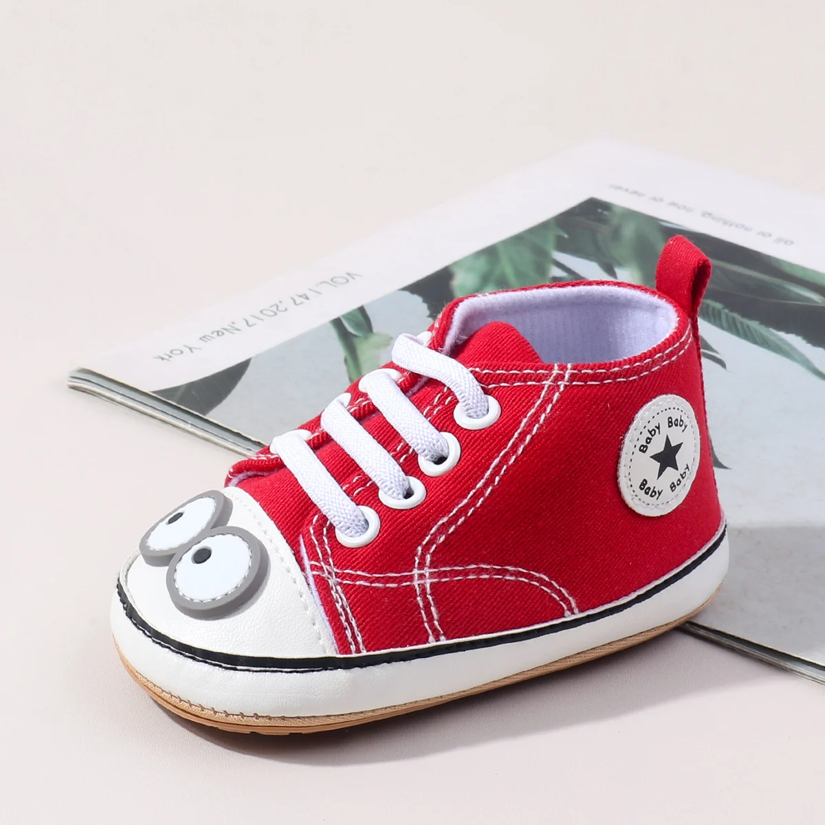 حار بيع تصميم جديد الربيع والخريف طفل للجنسين الأولى المشي Cauasl قماش نمط حذاء طفل صغير مع أحذية TPR