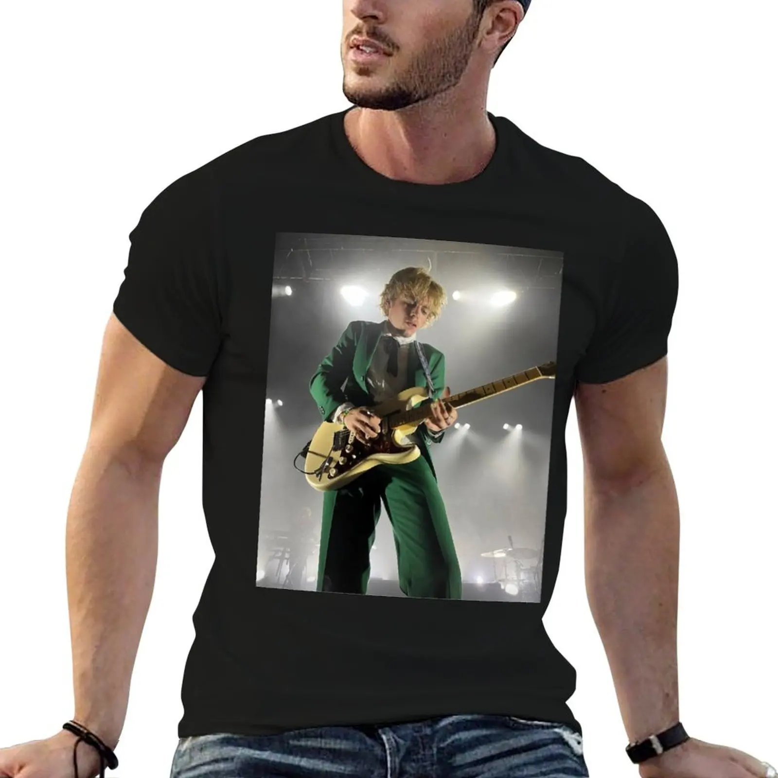 

Ross Lynch Playing Guitar T-Shirt man t shirts cotton mens graphic t shirts funny t shirts cotton T-Shirt