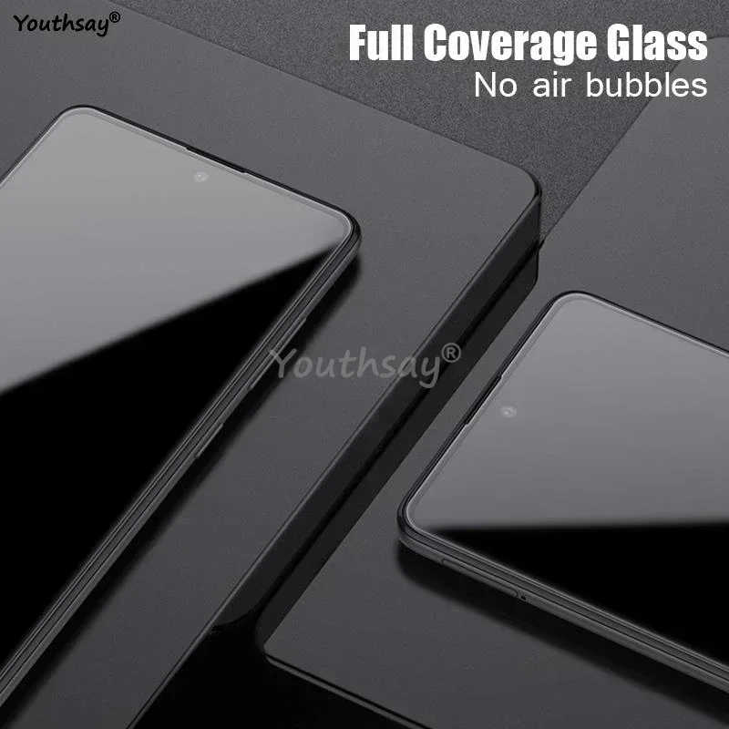 6in1 Glass For Poco F6 Full Cover Tempered Glass Poco F6 Screen Protector HD Protective Phone Lens Film For Poco F6