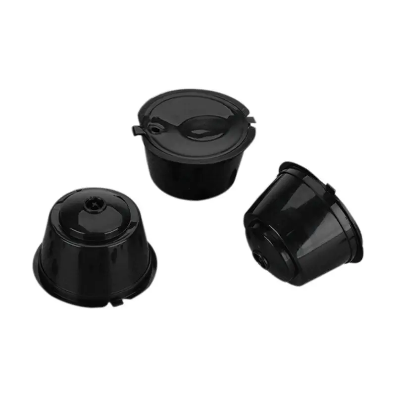 AB33-For Dolce Gusto Machine Reusable Pod Refillable Filter Pod Capsule Cup Coffee, Easy Install Black