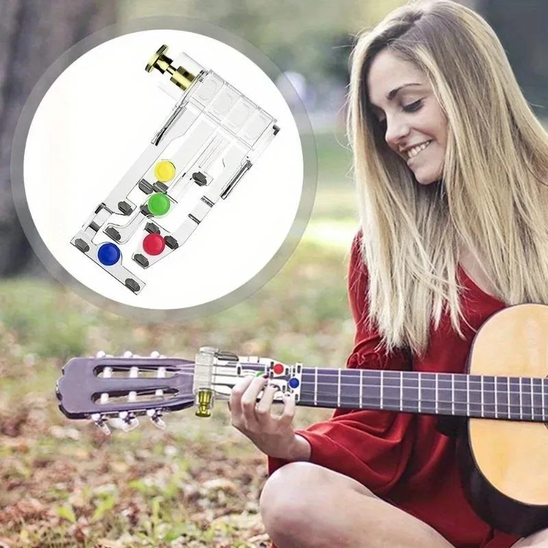 Gitarren-Anfänger-Trainingsgerät zur Akkord-Lernung Schmerzfreier Finger-Übungsanhänger Übungszubehör – Detail 4