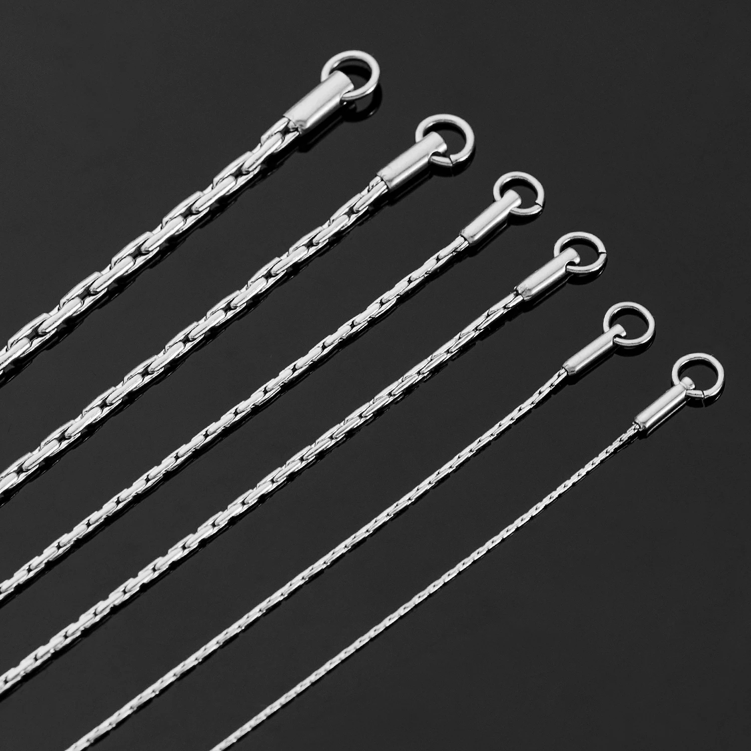 Hip-Pop Wasserdichte Edelstahlkette Großhandel DIY Halskette Hochwertiger Schmuck – Detail 2