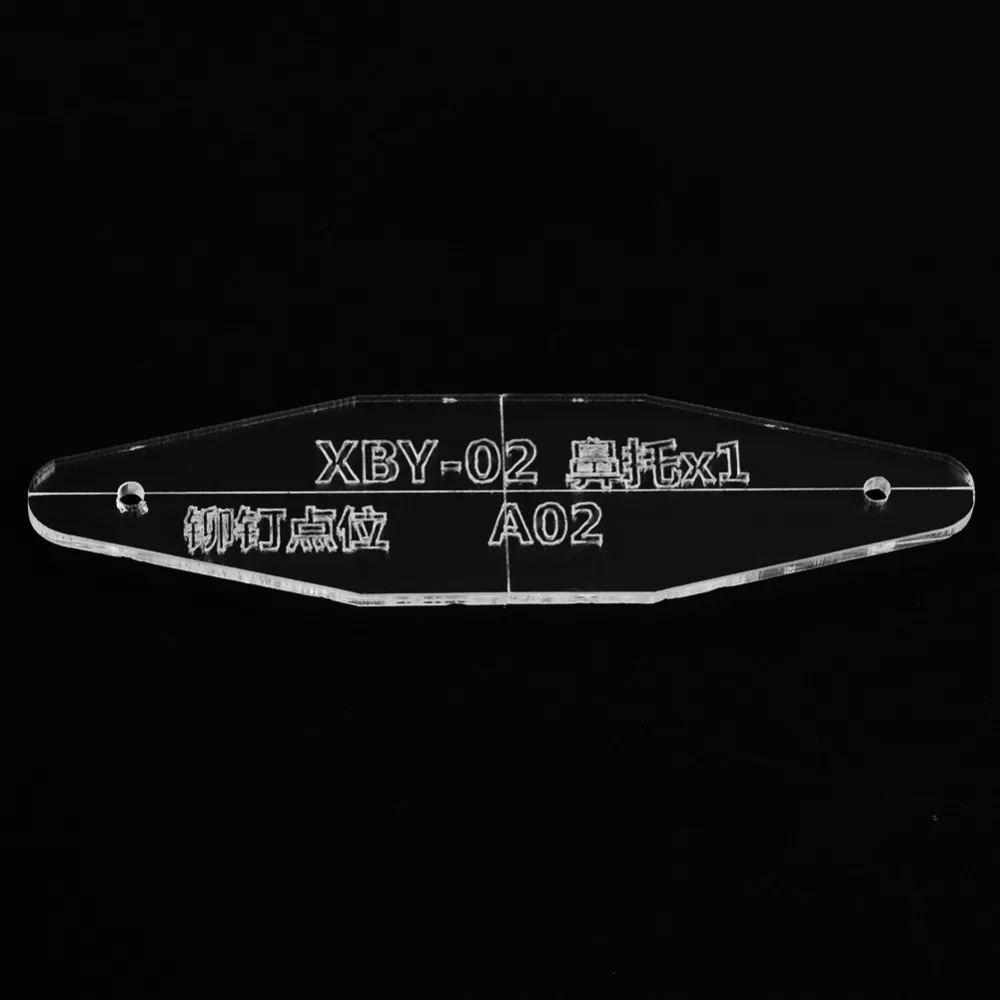 

2pcs Acrylic Leather Eyeglasses Case Template Clear Handmade Tool DIY Leather Craft Template Pattern Stencil
