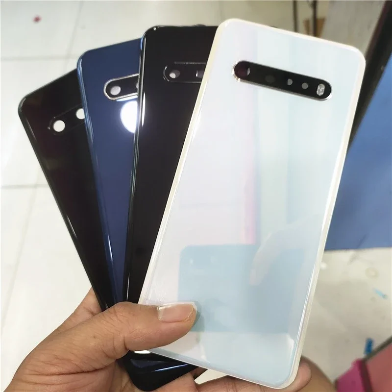 

For LG V60 ThinQ 5G LM-V600 backshell Case backshell Cover Back Door Back Housing With Camera Lens Repair Parts